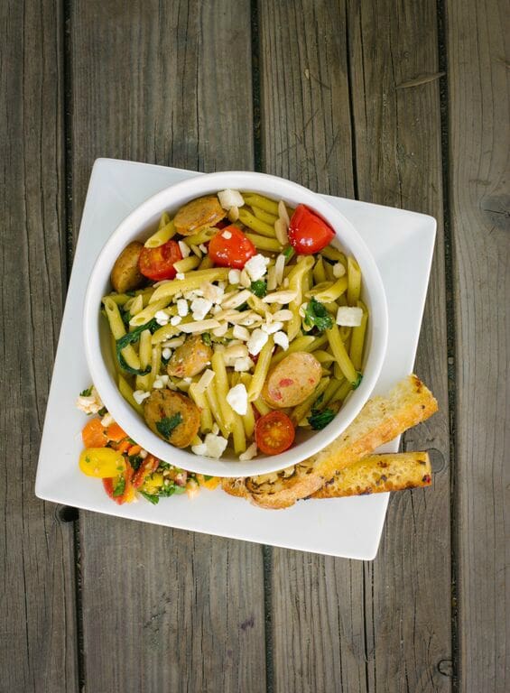 Chicken Sausage, Spinach, and Tomato Pasta Recipe