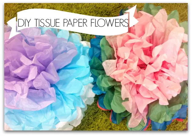 DIY Tissue Paper Flowers Tutorial