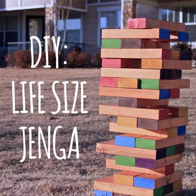 DIY life size jenga