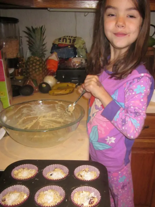 kid cooking muffins cooking with kids