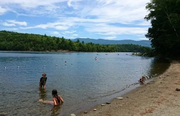 Little River Vermont Campground Beach