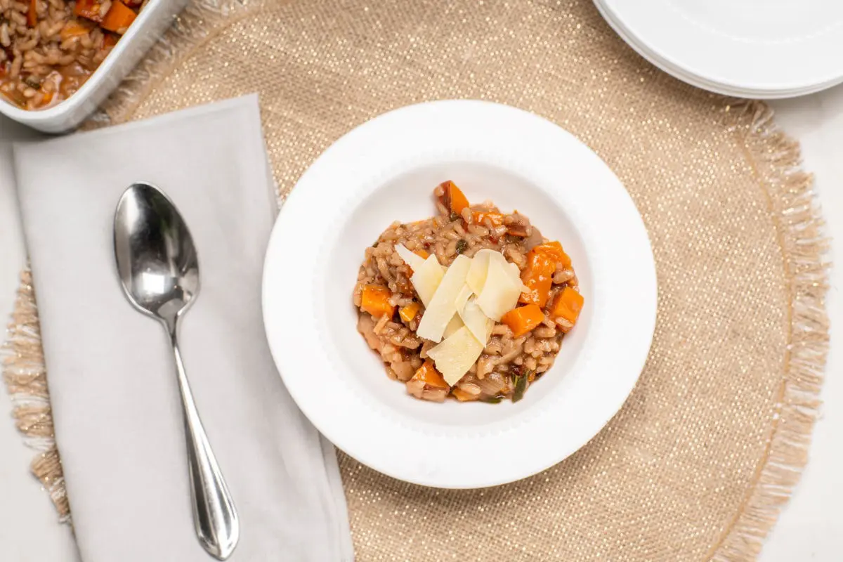 sundried tomato sweet potato risotto