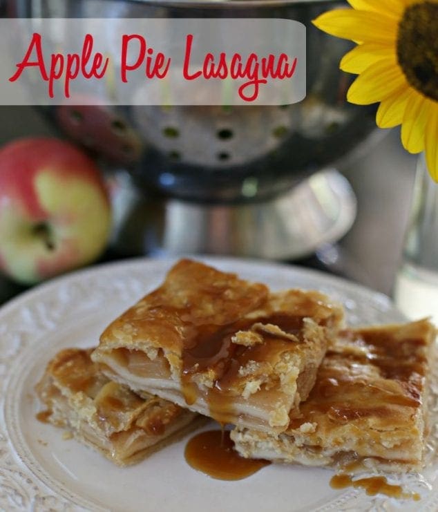 quick easy dessert recipes with few ingredients- apple pie lasagna