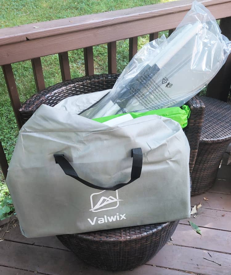 blow up kayak in carry bag