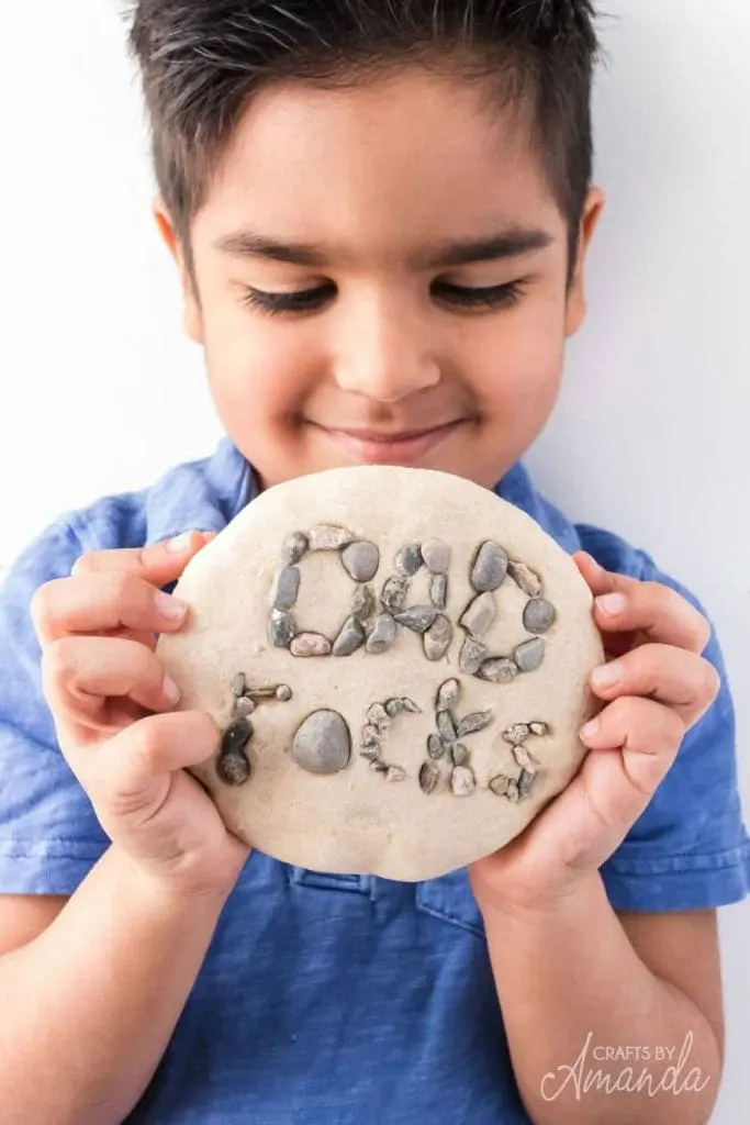 dad rocks paperweight