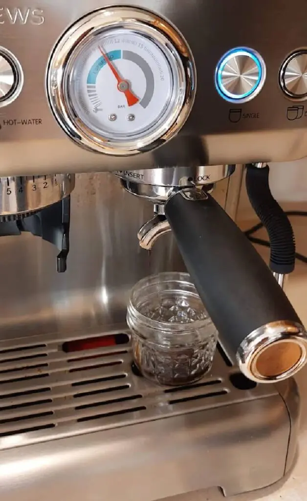 espresso maker 20 bar gauge