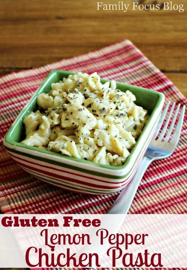 Gluten Free Lemon Pepper Chicken Pasta