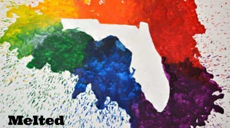 melted crayon art tutorial