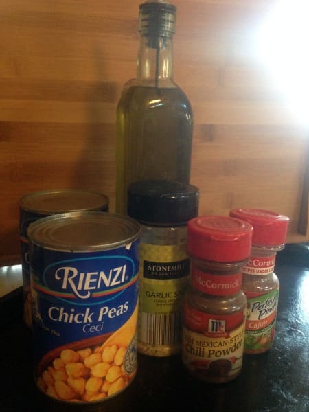 oven roasted chickpea ingredients