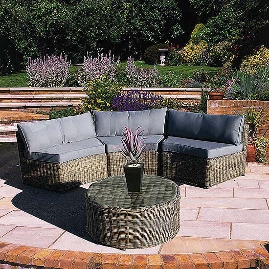 Recycled plastic wicker furniture