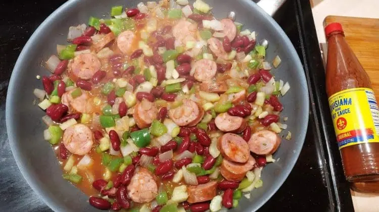 red beans and sausage