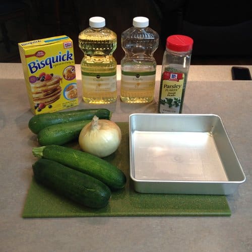 Zucchini Pie ingredients