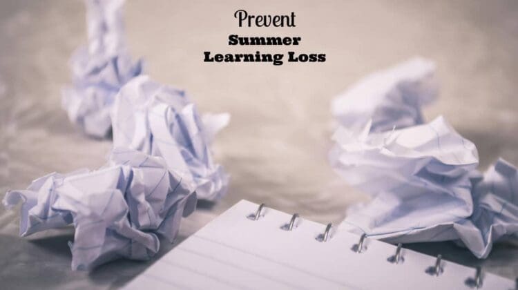 summer learning slide